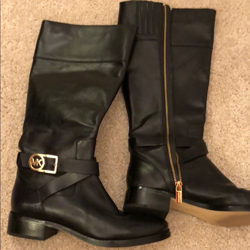 Michael Kors black riding boots